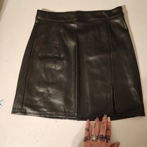 Leather skirt